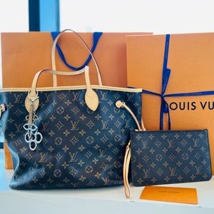 Louis Vuitton Monogram Neverfull MM NEW VACHETTA w Receipt Box Dust Bag SOLD OUT